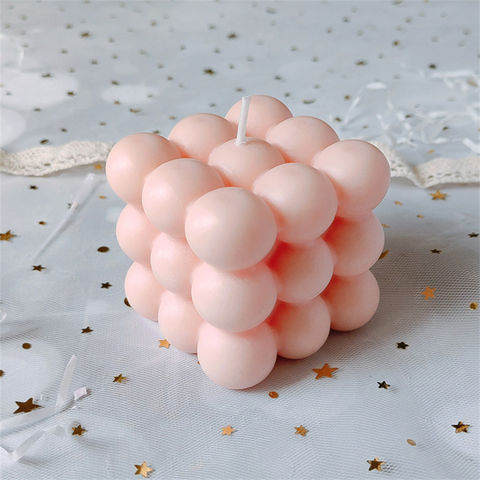 Buy Wholesale China Bubble Candle - Handmade Natural Soy Wax Based Decor  Round Magic 3d Cube Aromatherapy Candles & Cube Aromatherapy Scented Candles  at USD 1.59