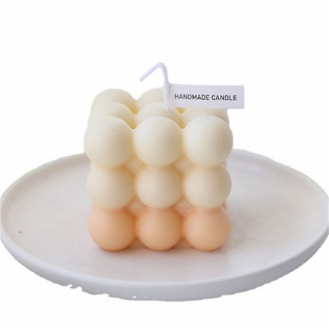 3D Silicone Candle Mold For Aromatherapy Candle Making DIY Cube Soy  HOTSALE.