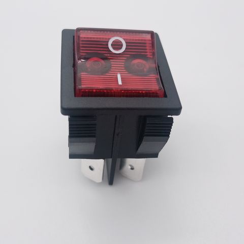 Interrupteur à bascule 12V Rond - 20A - Indicateur LED JAUNE - Intégré -  Interrupteur