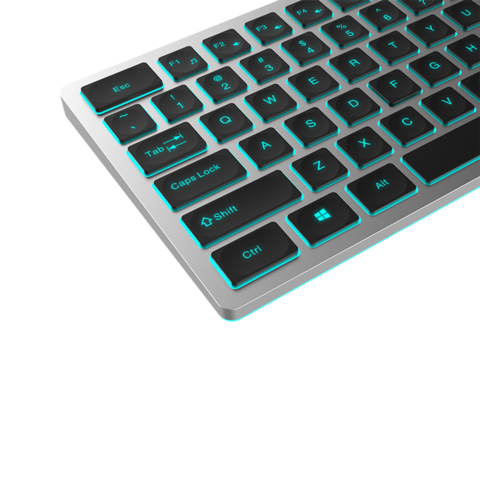 Clavier Bluetooth Rechargeable Sans Fil Avec 3 Canaux Bluetooth