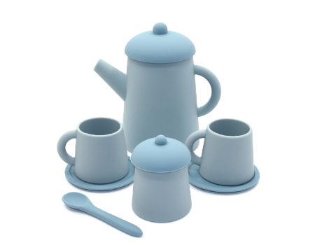 Colorful Silicone Tea Toys Soft stacking toy Kitchen Pretend Play Kids Gift Educational toy supplier