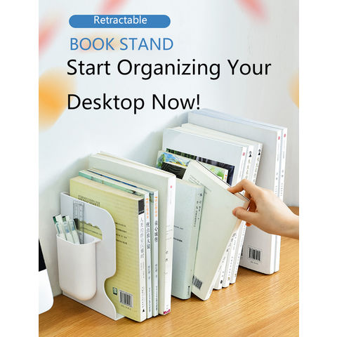Organizador de archivos de escritorio, soporte para libros, estante de  escritorio, organizador de archivos de letras