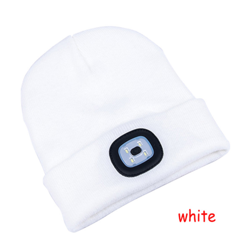 Chapeau de bonnet led avec lumière, USB rechargeable hiver tricoté chapeau  lumineux, chapeau de phare cadeaux pour hommes