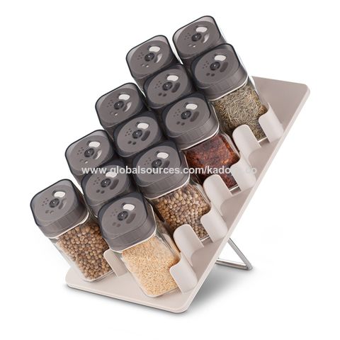 Buy Wholesale China Customize Glass Spice Jars Bottles Empty Square Spice  Containers & Spice Jars at USD 0.39