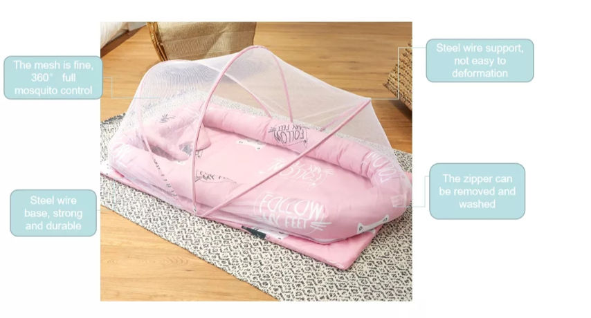 Portable Foldable Baby Mosquito Nets Newborn Baby Bed Crib