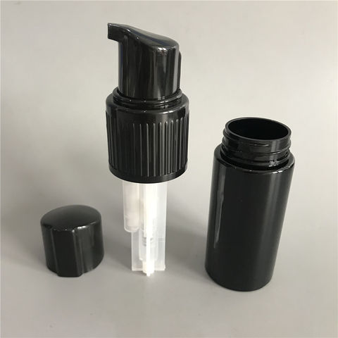Botella de polvo bomba de polvo 60 ml vacío plástico negro champú pelo fibra polvo botella