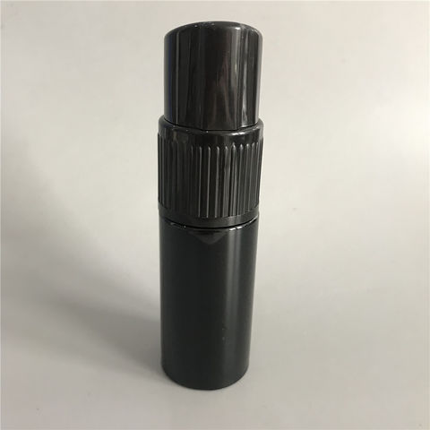 Botella de polvo bomba de polvo 60 ml vacío plástico negro champú pelo fibra polvo botella