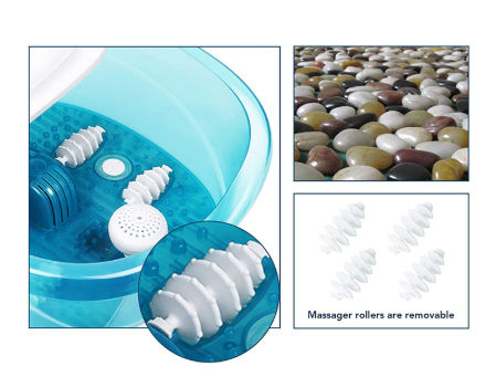 vibrating massage roll pillow Salt-N-Soak Footbath with Heat Boost