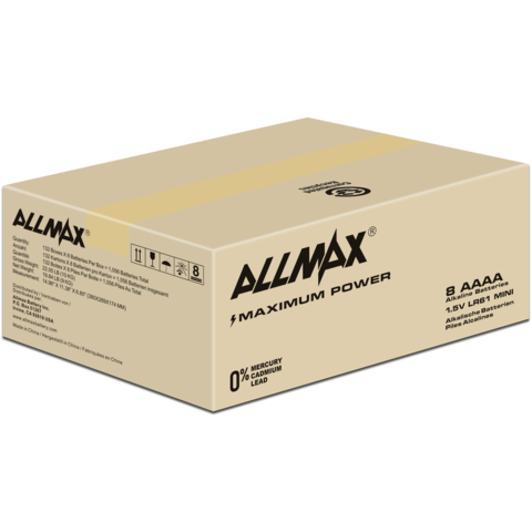 Piles Alcalines Aaaa Lr61 Am6 1.5v, 8 Pièces, E96 – Mn2500 Mx2500