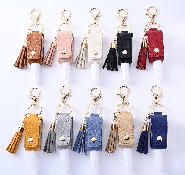 Wholesale Fashion Women Stylish Designer PU Small Mini Keychain