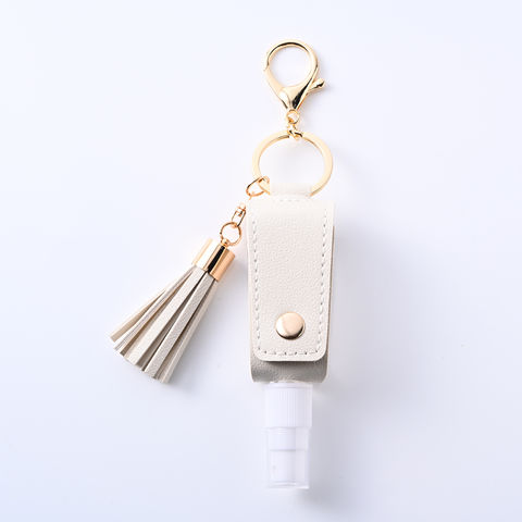 Wholesale creative Designer leather keychain Mini Cylinder