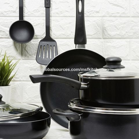 China Factory OEM Nice Green Color Coated Inner Black Non Stick Coating  Steel Handle 12PCS Set Stainless Steel Kitchen Ware Cooking Pot Set  Cookware Set - China Pot and Cookware price