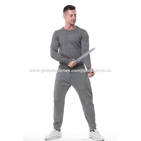 تي شيرت مقاوم للقطع، مقاوم للقطع والتآكل، كم طويل، كم قصير، تي شيرتات محبوكة مسامية