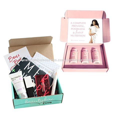 Buy Wholesale China Custom Printed Ecommerce Mail Mailer Mailing Shipping Cosmetic  Makeup Beauty Luxury Gift Pr Package & Cosmetic Packaging Box at USD 0.2