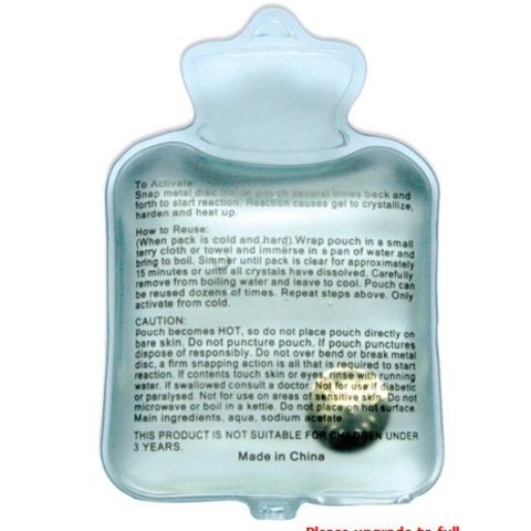 Aquecedor de Mãos Instantâneo de PVC, Reutilizável, Atóxico, Não Cáustico