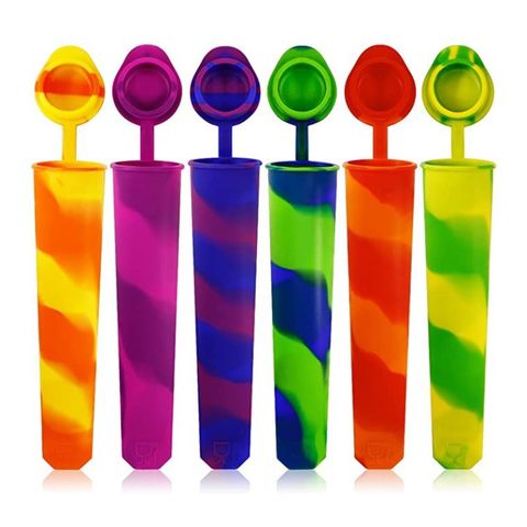 Simple Design Plastic Popsicle Ice Pop Maker Assorted Color For Children