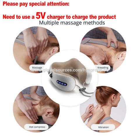 Neck Massager & Travel Pillow - U-Shaped Neck Pillow & Electric