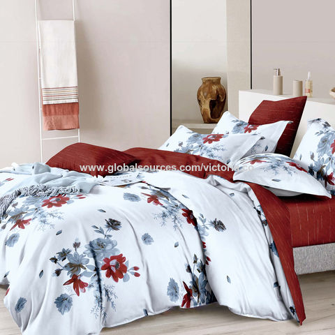Compre Juego De Sábanas Impresas Para El Hogar, Funda De Edredón