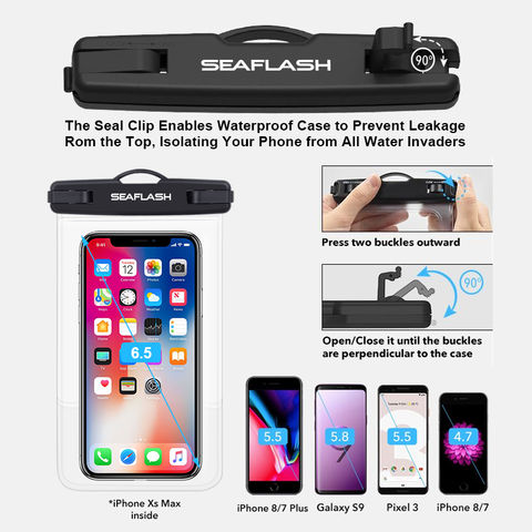 Sacs De Natation Étui De Téléphone Étanche Sac Étanche À Leau Pochette De  Téléphone Portable Couverture Pv Pour Iphone 12 Pro Xs Max Xr X 8 7 Galaxy  S10