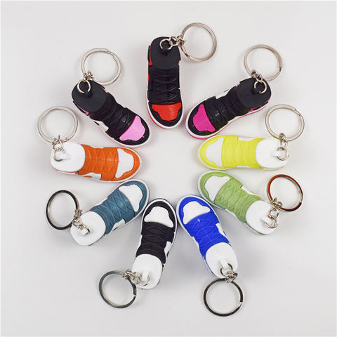 Creative Personalized Soft Rubber Shoes Keychain Bag Key Ring Charm Trendy  Sneakers Key Chain Charm Wholesale From Onetoystore, $1.1