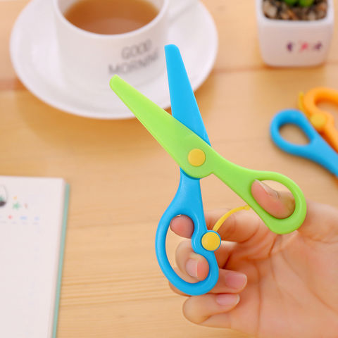Buy Wholesale China Plastic Scissor Kindergarten Creative Stretch Safety  Handmade Diy Paper Cutting Scissors For Kids & Plastic Scissor at USD 0.25