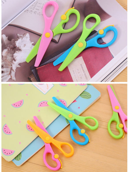 Buy Wholesale China Plastic Scissor Kindergarten Creative Stretch Safety  Handmade Diy Paper Cutting Scissors For Kids & Plastic Scissor at USD 0.25