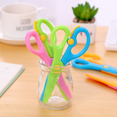 Buy Wholesale China Plastic Scissor Kindergarten Creative Stretch Safety  Handmade Diy Paper Cutting Scissors For Kids & Plastic Scissor at USD 0.25