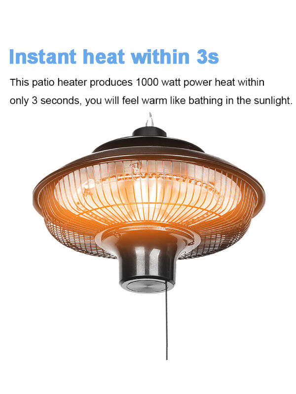 Buy Wholesale China Electric Patio Heater Ceiling Mounted Heater 1000w For  Courtyard Or Other Indoor Outdoor Use u0026 Ceiling Mounted Heater at USD 25 |  Global Sources