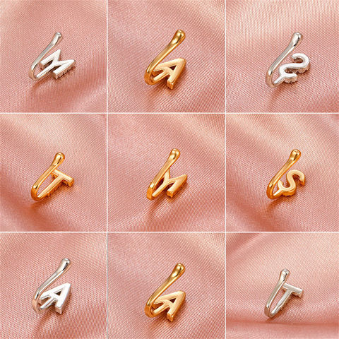 U Shape Fake Nose Rings Copper Zircon Inlaid Clip on Nose Rings - China Fake  Nose Rings and Fake Nose Piercing price