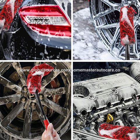 China Long Wheel car wash brush Soft Bristle Car wheel & engine