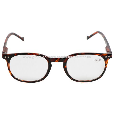 Factory supply custom logo OEM fashion different styles color plastic women men reading glasses