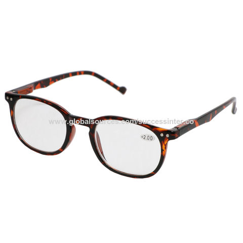 Factory supply custom logo OEM fashion different styles color plastic women men reading glasses