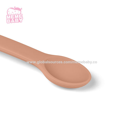 Baby Spoon And Fork, BPA- Self Feeding Spoons Pink For Above 4