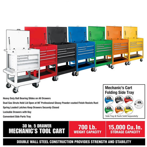 Harbor Freight 5 Drawer Tool Cart Upgrades  Tool cart, Tool box storage,  Custom tool boxes