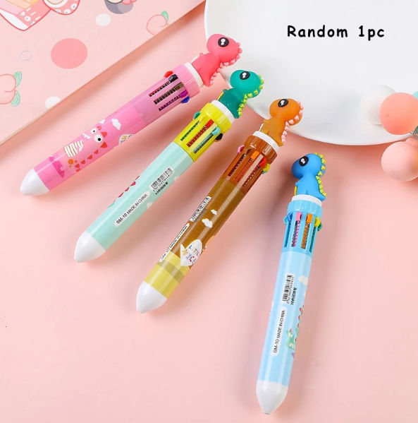 Buy Wholesale China Kawaii Cute Animal Cartoon Ballpoint Pen School Office  Supply Stationery 10 Multicolored Pen & Children's Color Pencils at USD   | Global Sources