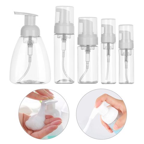 Buy Wholesale China Clear Foaming Soap Dispenser 300/500ml Foam Hand Soap  Dish Liquid Container Plastic Pump Bottle & Cosmetic Foaming Bottle at USD  1.98