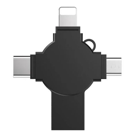 USB 3.0 mit Lightning, Micro-USB & Type-C - Hochgeschwindigkeits-Mehrfachanschluss