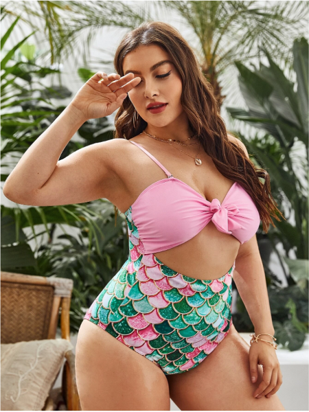 Plus size mermaid outlet bathing suit