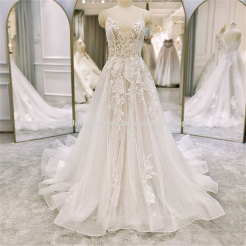 Beaded Bridal Gowns Sheer Lace Customized Wedding Dress 2024 New Lb1837 -  China Wedding Dress and Bridal Dress price | Made-in-China.com