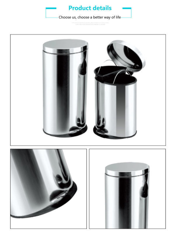 Trash Bin Large Capacity Household Commercial Kitchen Office Foot-Operated  Stainless Steel Trash Bin Dustbin Customized - China Dustbin and Trash Can  price