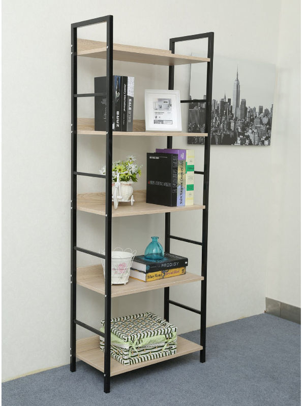 NUMENN 5 Tier Bookshelf, Tall Bookcase Shelf Storage Organizer