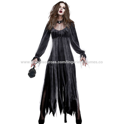 Color Negro Trajes De Halloween Negros Disfraz Mono Murciélago - Main Image