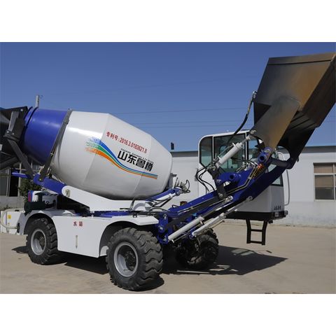 Wholesale 3.5cbm self loading concrete mixer truck with rear cab
