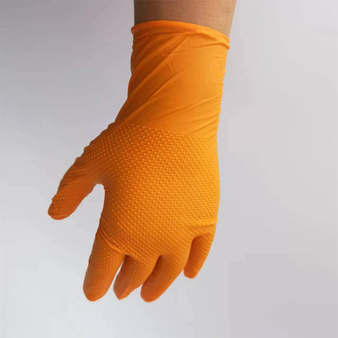 Guantes Zubiola Polycotton, Recubiertos En Látex Naranja DIP NORMAL