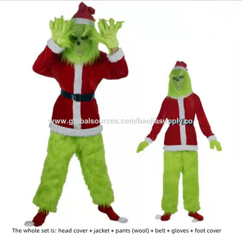 noel verde roupa original do papai noel