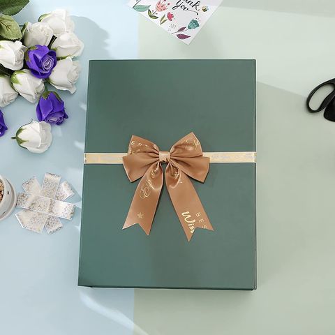Caja de regalo azul con tapa, cajas de regalo grandes de 13 x 9 x 4  pulgadas para regalos con cinta y tarjeta de felicitación, cierre  magnético, caja