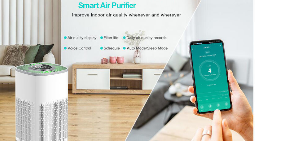 Achetez en gros Purificateur D'air Portable Pour La Fumée Purificateur  D'air Hepa Pour La Maison Chambre à Coucher Chine et Purificateur D'air à  55 USD