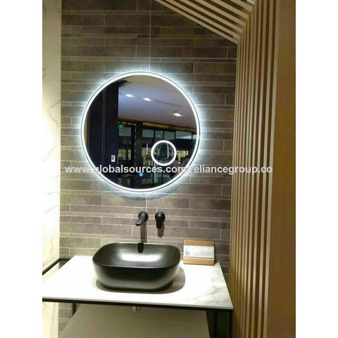 espejos iluminados con luz LED para baño inteligente Defogger con reloj  digital, Bluetooth - China Espejo LED retroiluminado, espejo LED para baño  con reloj digital