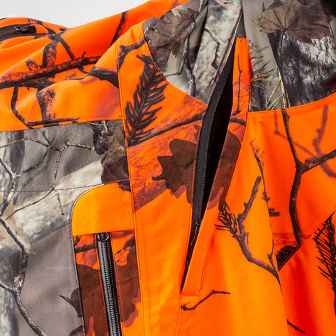 Veste Coupe-Vent de chasse Camouflage Orange Grande Taille Homme HUBERTUS, 3XL à 8XL