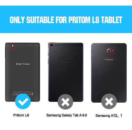 Pritom L8 Tablette Android Pritom 8 pouces Tablette Android, 2 Go